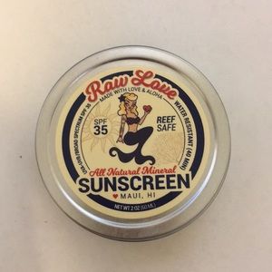 Raw Love Coral safe sunscreen